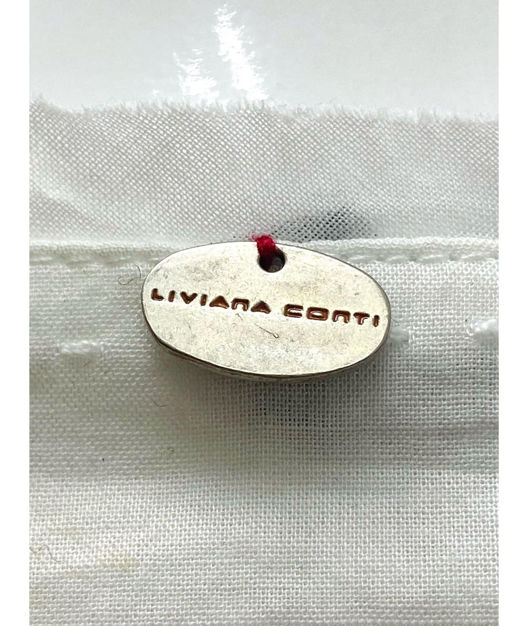 LIVIANA CONTI Белое хлопковое повседневное платье, фото 4