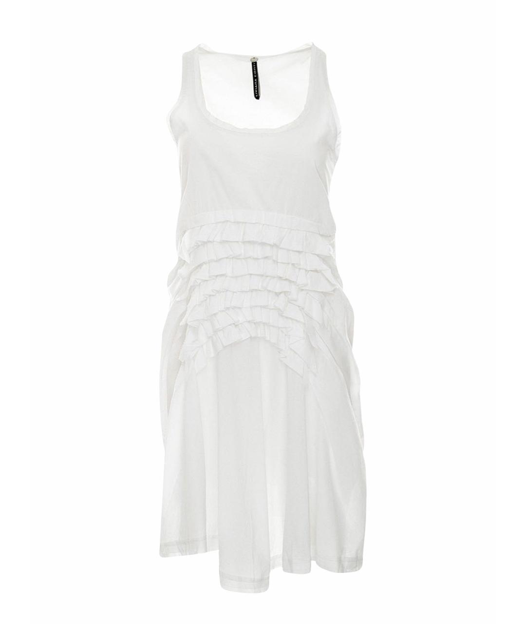 LIVIANA CONTI Белое хлопковое повседневное платье, фото 1