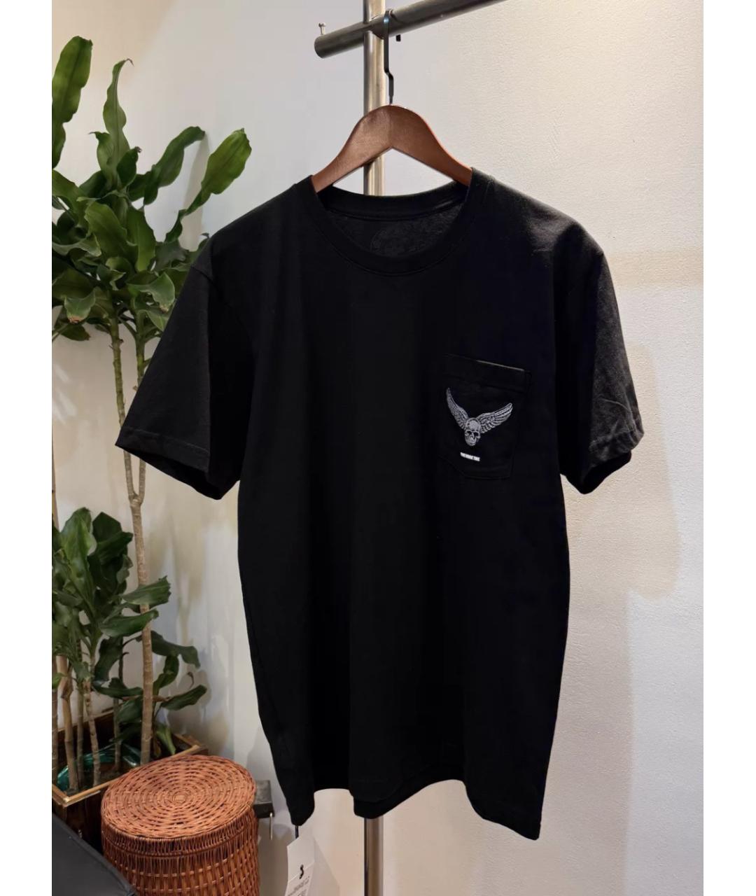 CHROME HEARTS Черная хлопковая футболка, фото 6