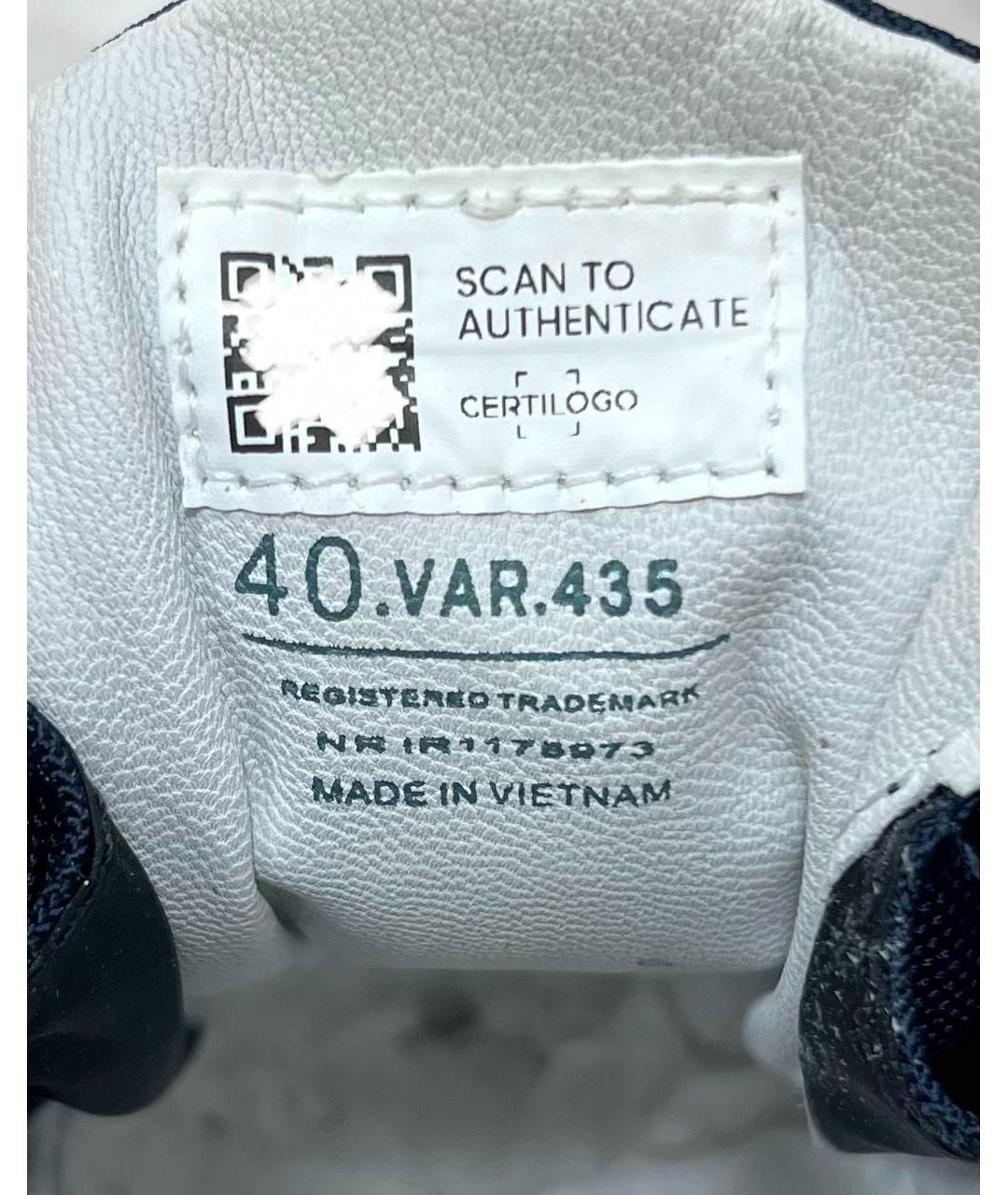 PREMIATA Темно-синие низкие кроссовки / кеды, фото 4