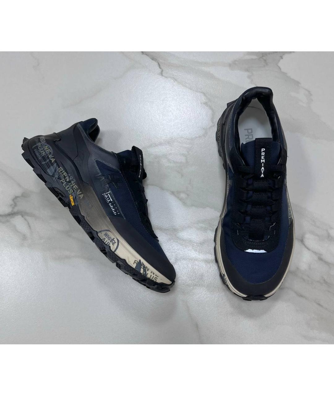 PREMIATA Темно-синие низкие кроссовки / кеды, фото 9