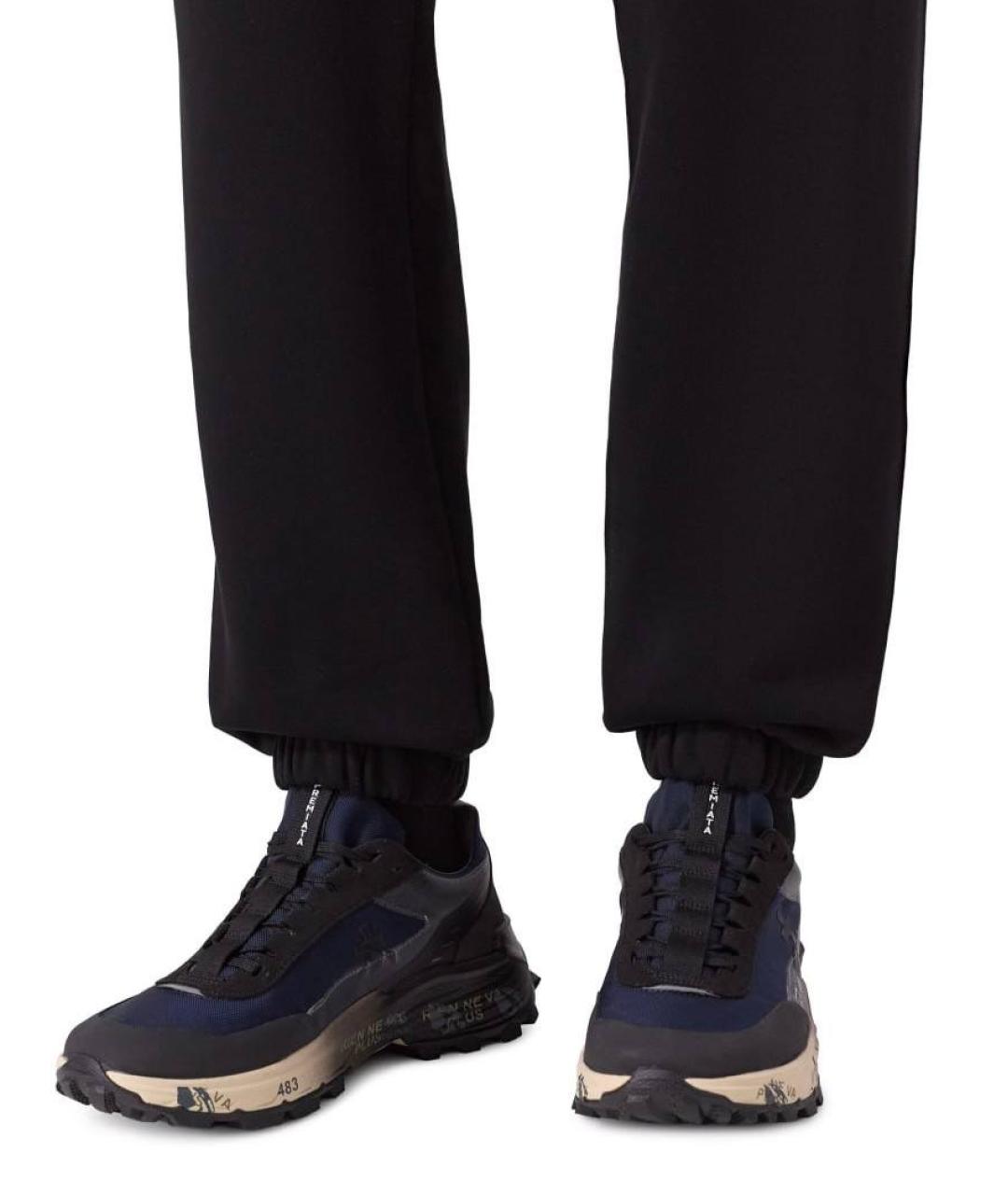 PREMIATA Темно-синие низкие кроссовки / кеды, фото 8