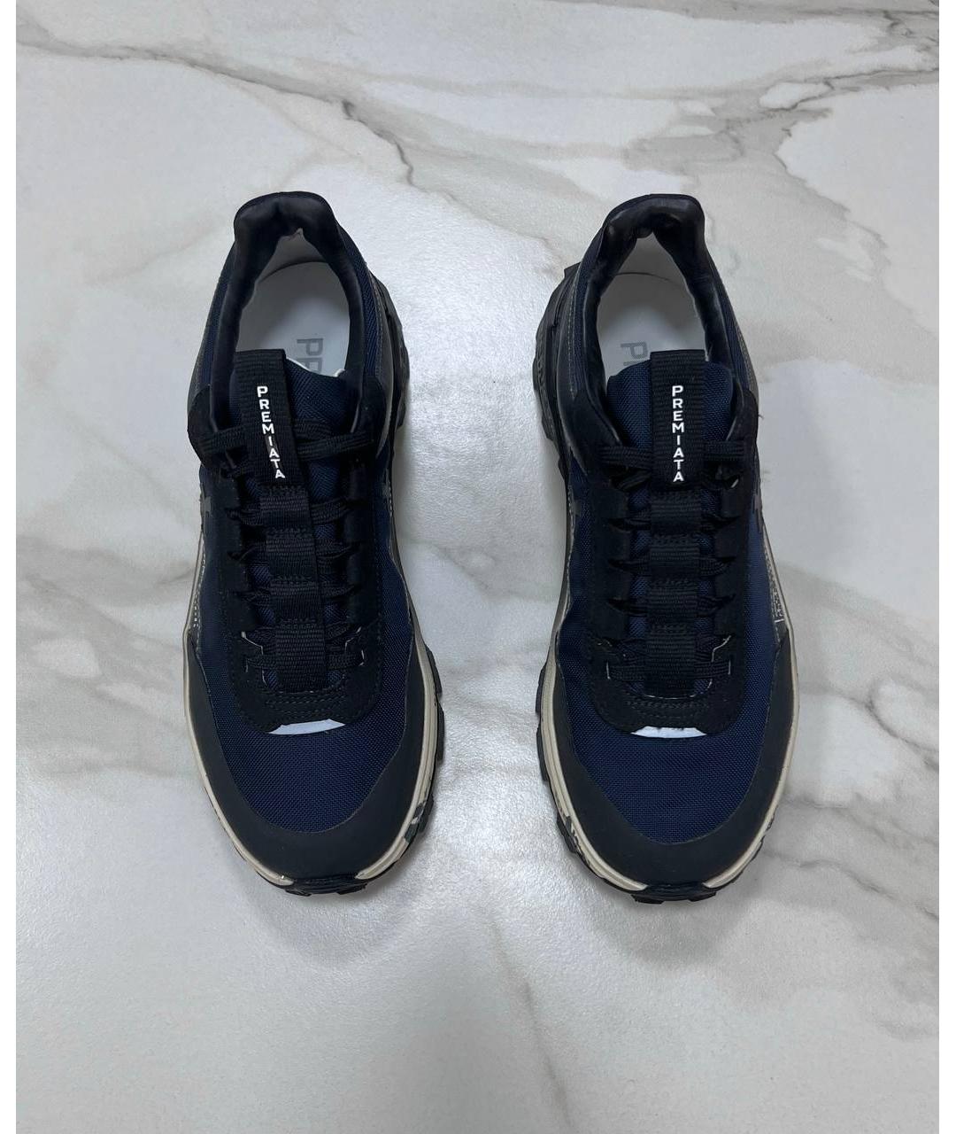 PREMIATA Темно-синие низкие кроссовки / кеды, фото 2
