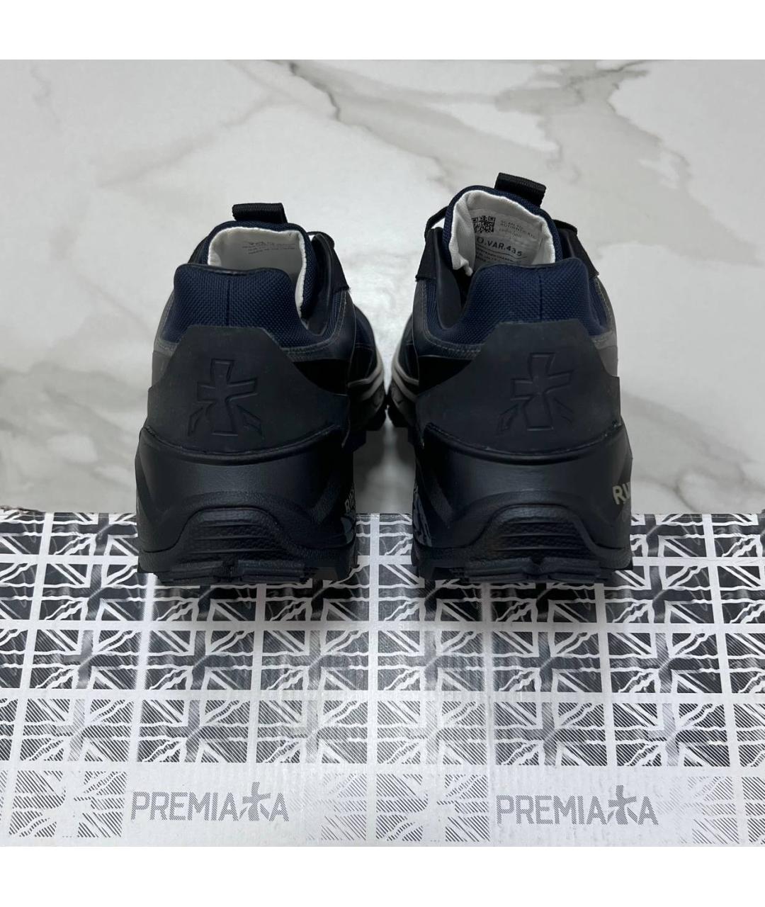 PREMIATA Темно-синие низкие кроссовки / кеды, фото 5