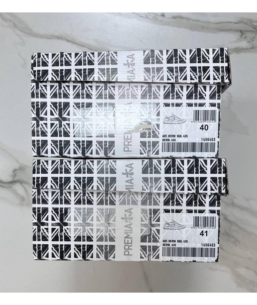 PREMIATA Темно-синие низкие кроссовки / кеды, фото 7