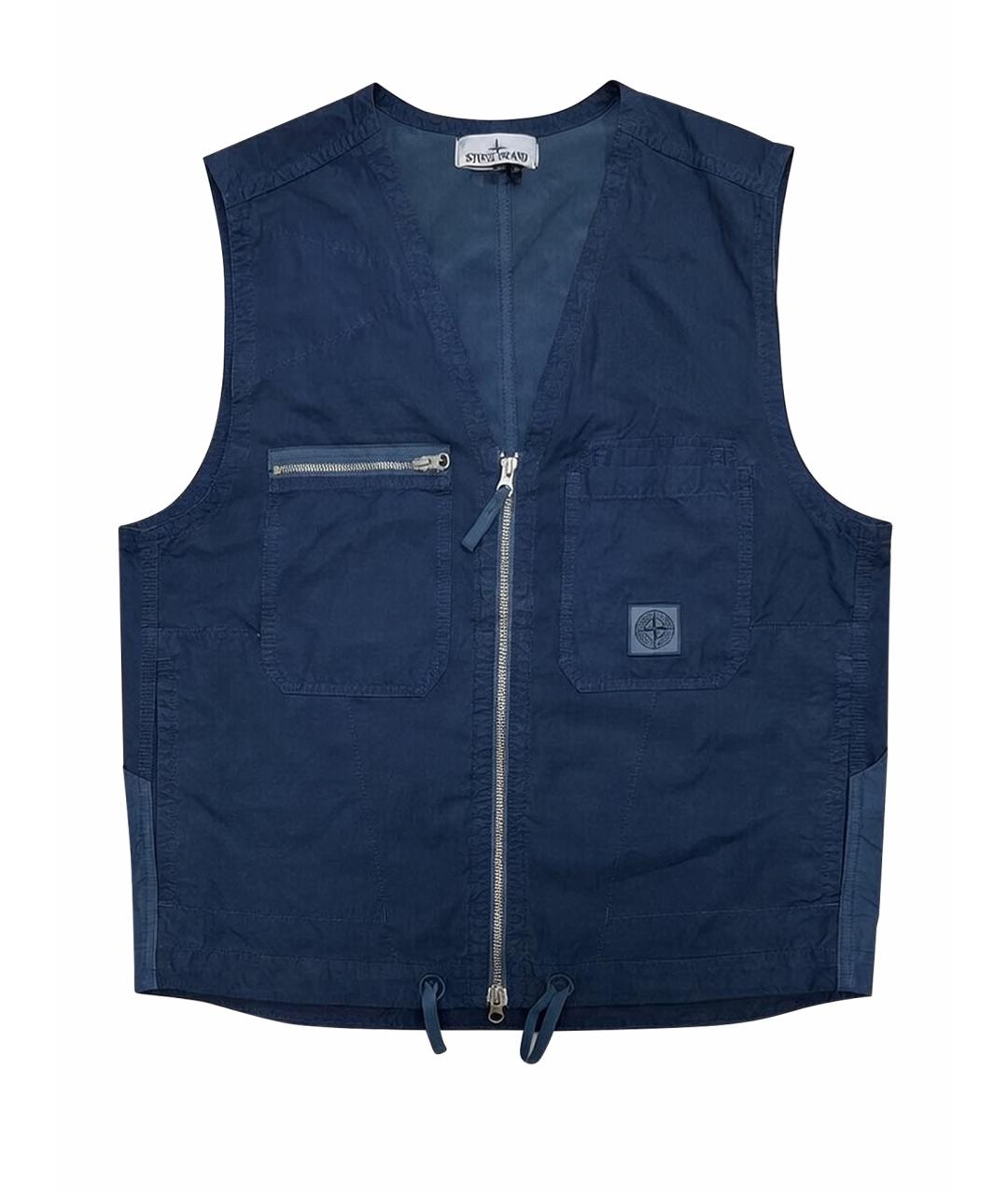 STONE ISLAND Синий жилет, фото 1