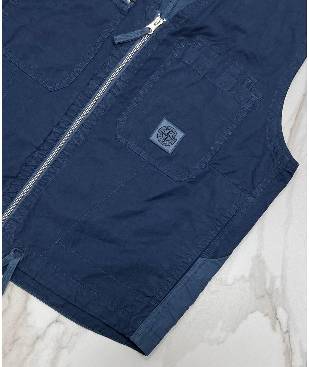 STONE ISLAND Синий жилет, фото 3