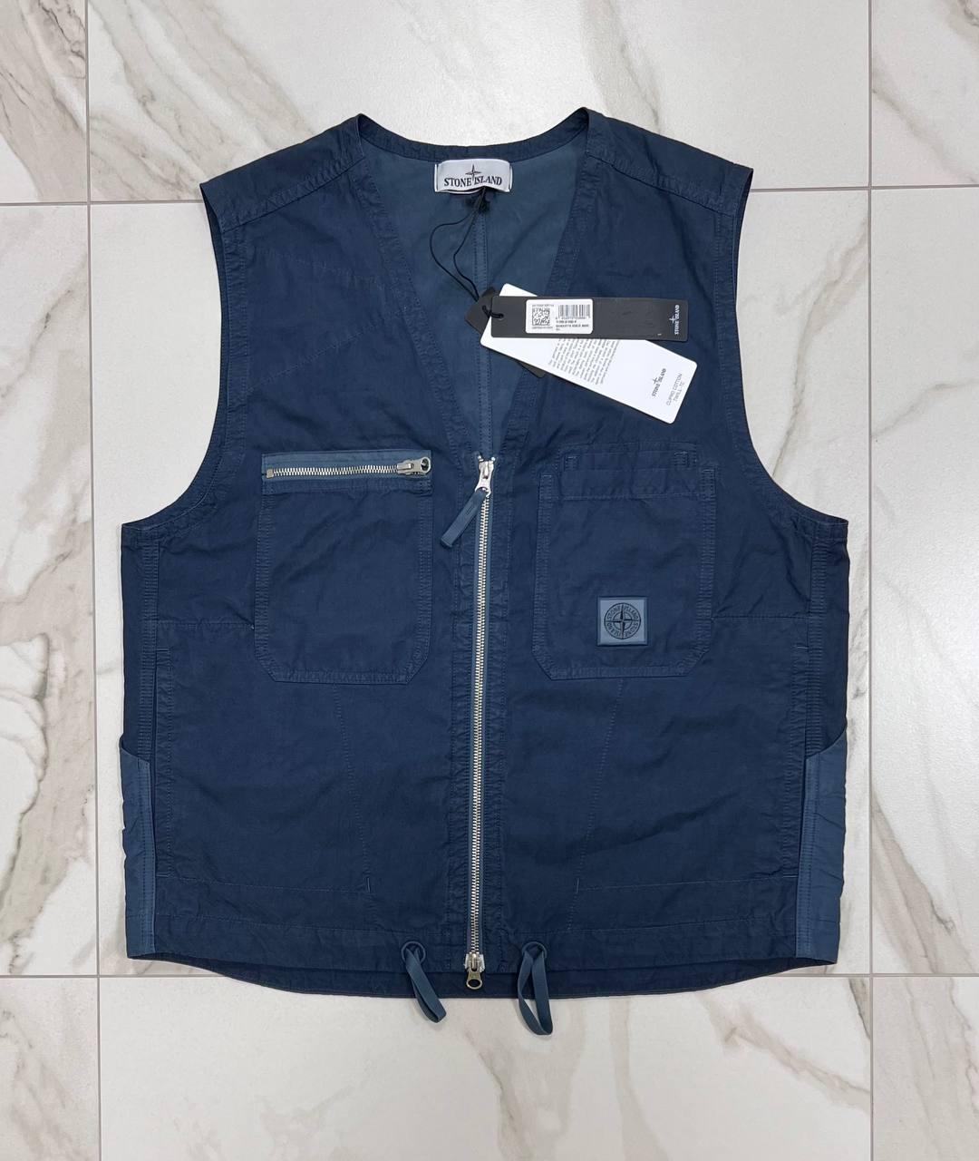 STONE ISLAND Синий жилет, фото 10