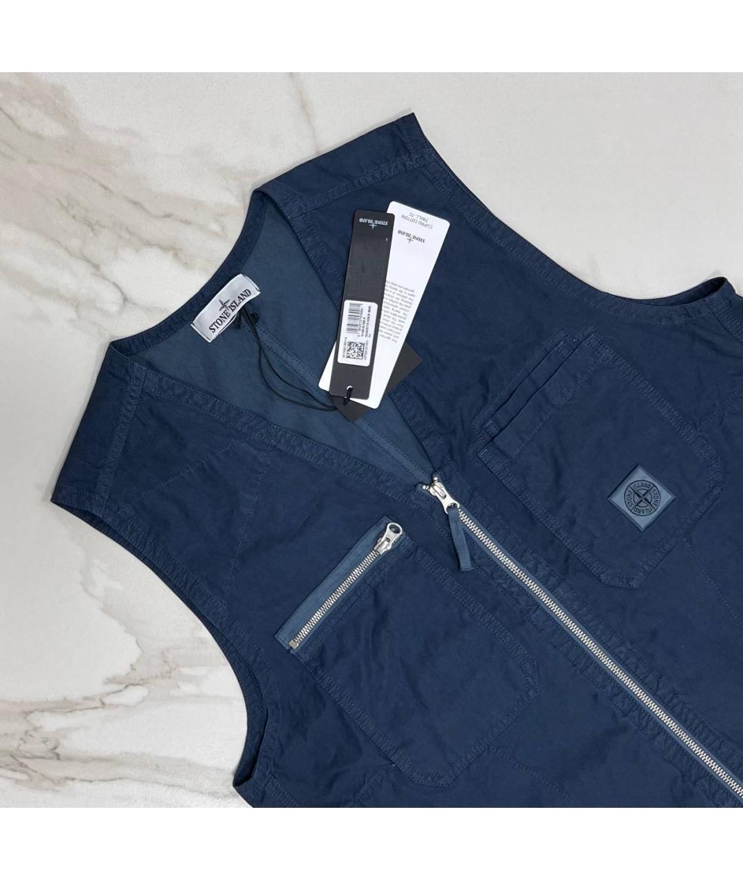 STONE ISLAND Синий жилет, фото 2