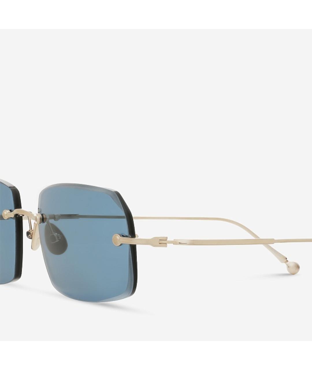 MATSUDA Синие металлические солнцезащитные очки, фото 3