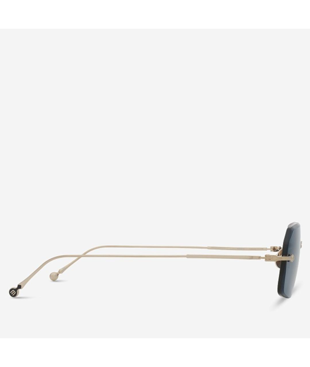 MATSUDA Синие металлические солнцезащитные очки, фото 4