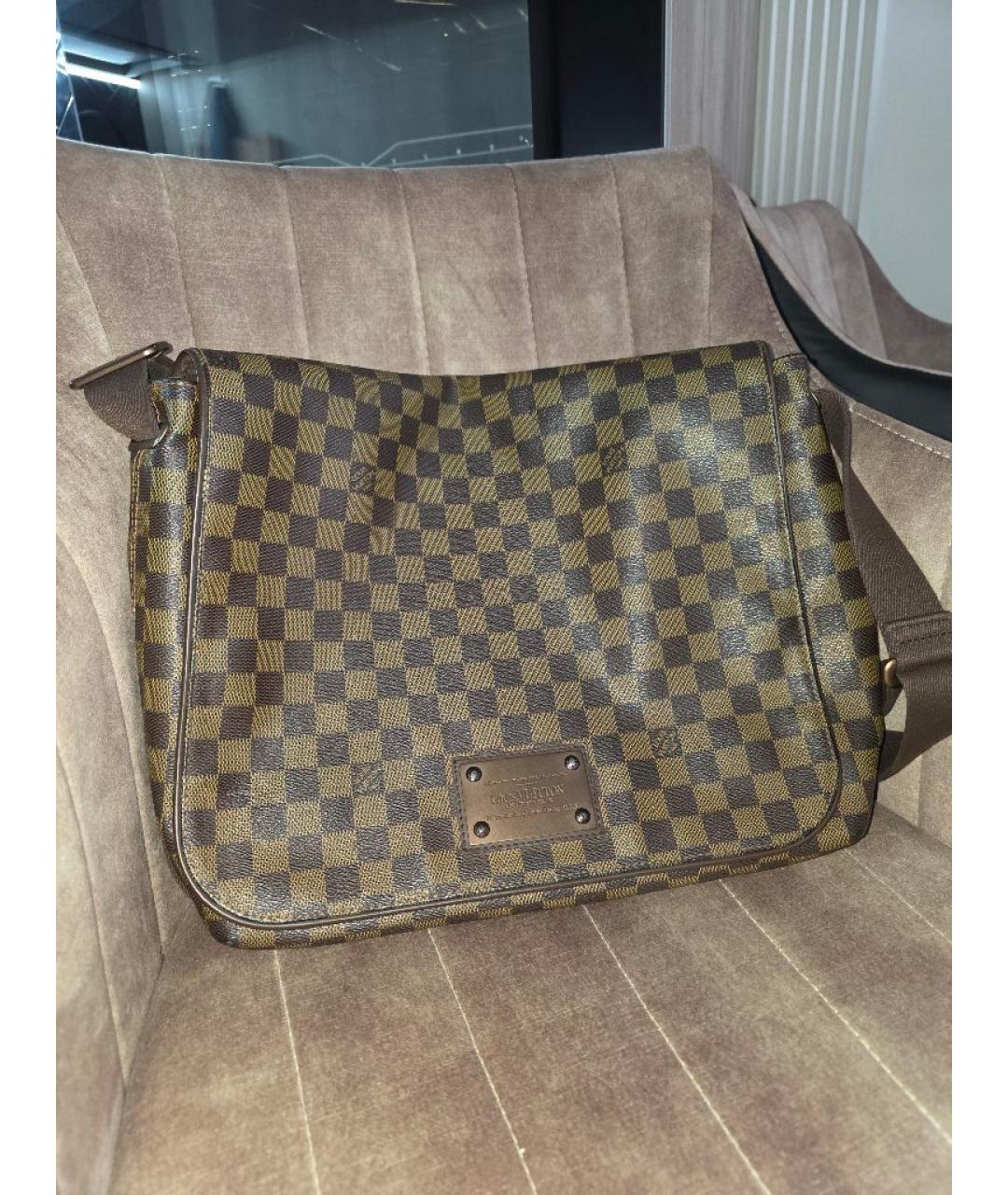 LOUIS VUITTON Коричневая сумка на плечо, фото 5