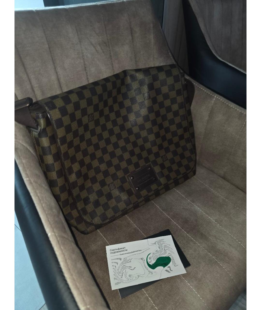 LOUIS VUITTON Коричневая сумка на плечо, фото 2