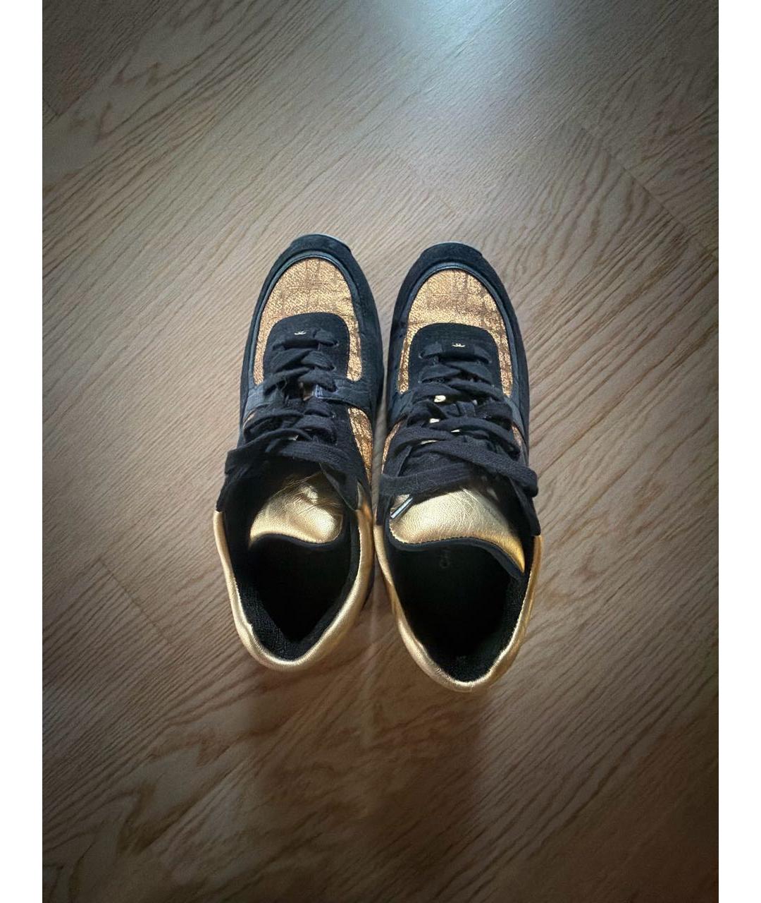 CHANEL Черные текстильные кроссовки, фото 3