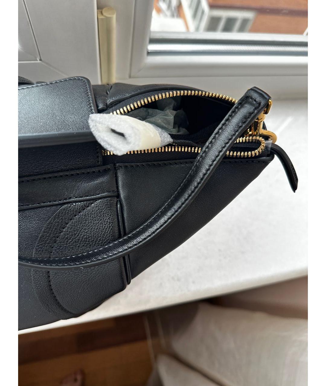 CELINE Черная кожаная сумка через плечо, фото 5