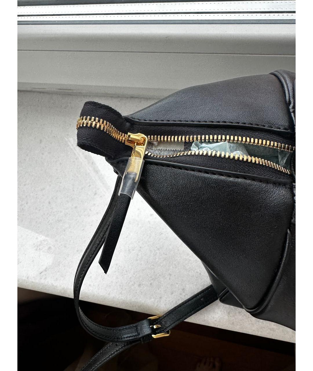 CELINE Черная кожаная сумка через плечо, фото 4