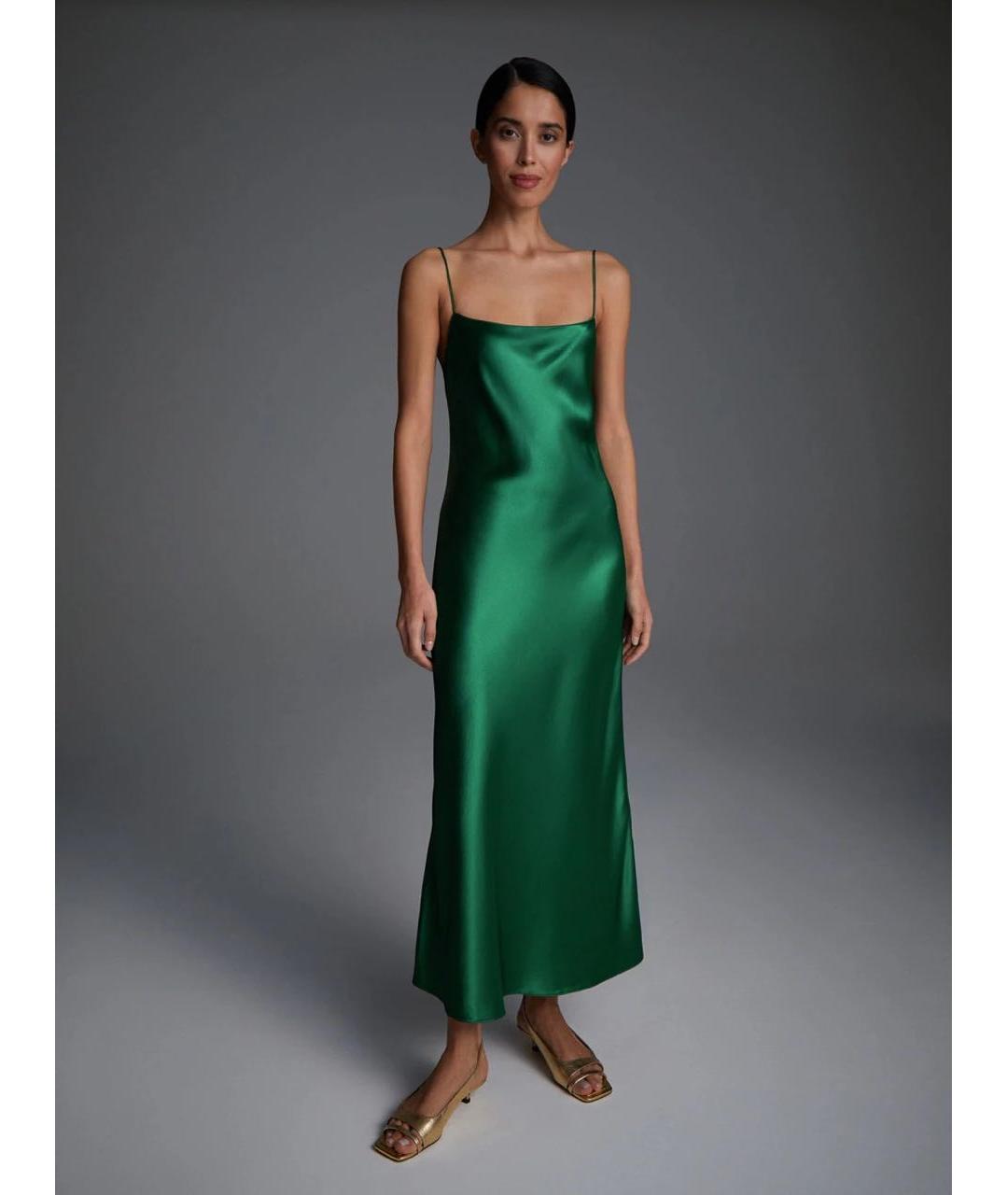 12 STOREEZ Зеленые ацетатное вечернее платье, фото 2