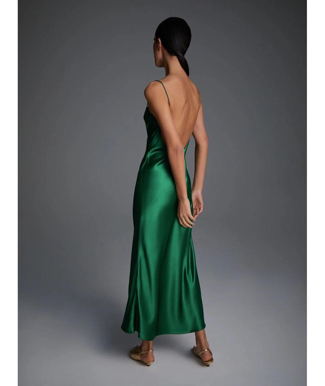 12 STOREEZ Зеленые ацетатное вечернее платье, фото 3