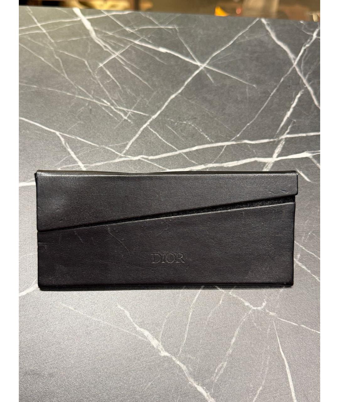 CHRISTIAN DIOR Коричневые пластиковые солнцезащитные очки, фото 4