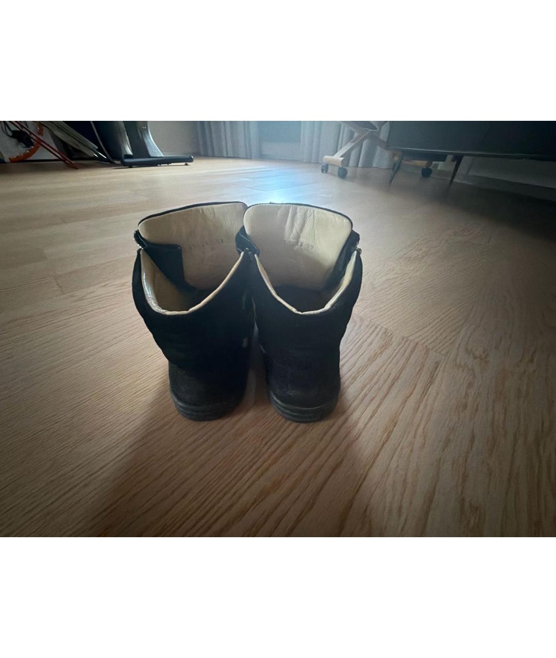 CHANEL Черные текстильные кеды, фото 4