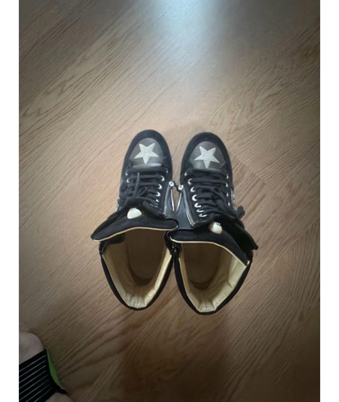 CHANEL Черные текстильные кеды, фото 3