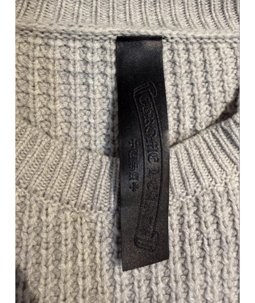 CHROME HEARTS Серый кашемировый джемпер / свитер, фото 2