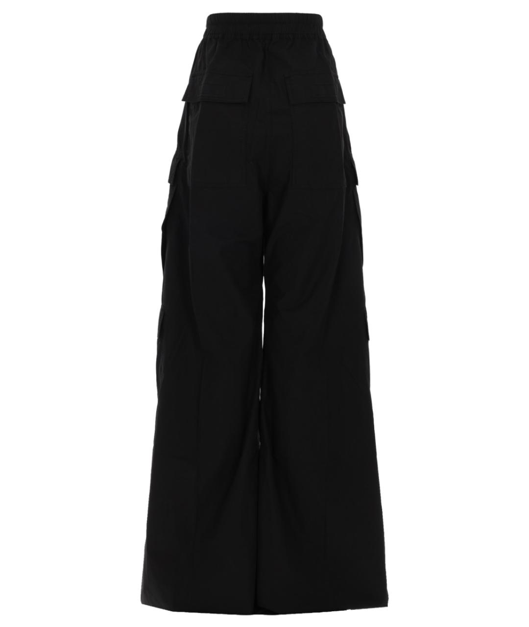 RICK OWENS DRKSHDW Черные хлопковые прямые брюки, фото 3