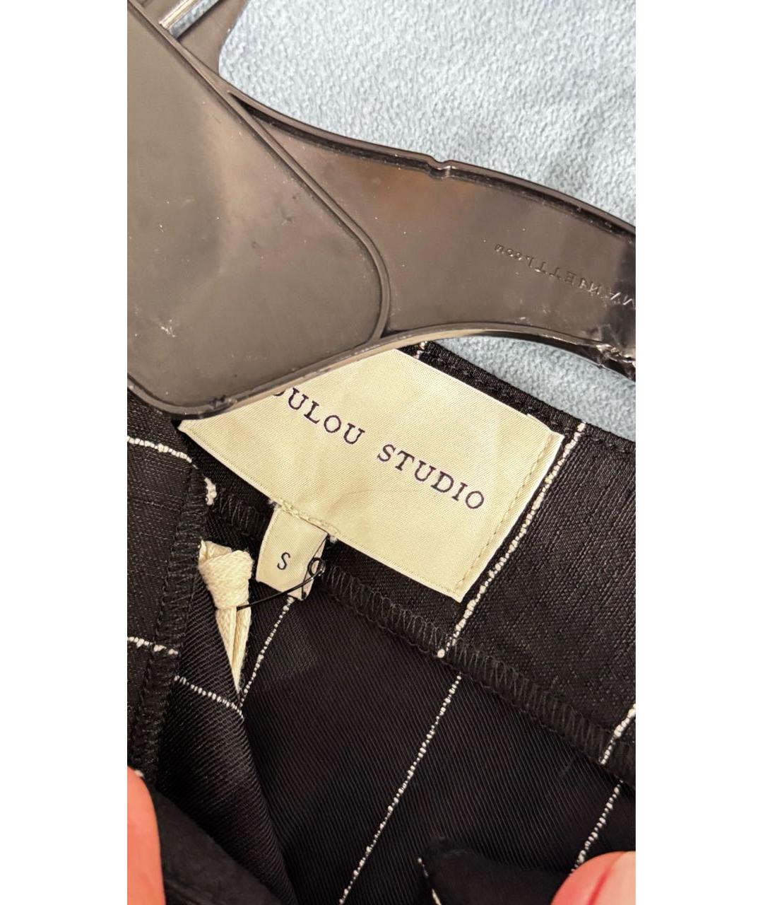 LOULOU STUDIO Черный вискозный сарафан, фото 4