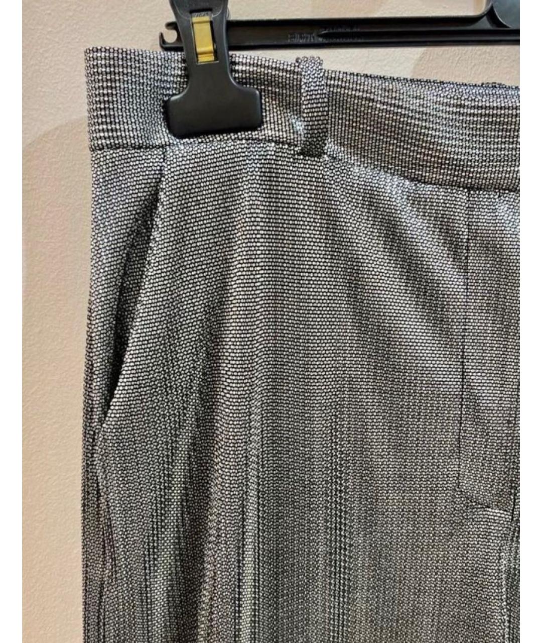 KARL LAGERFELD Серебрянный вискозный костюм с брюками, фото 6