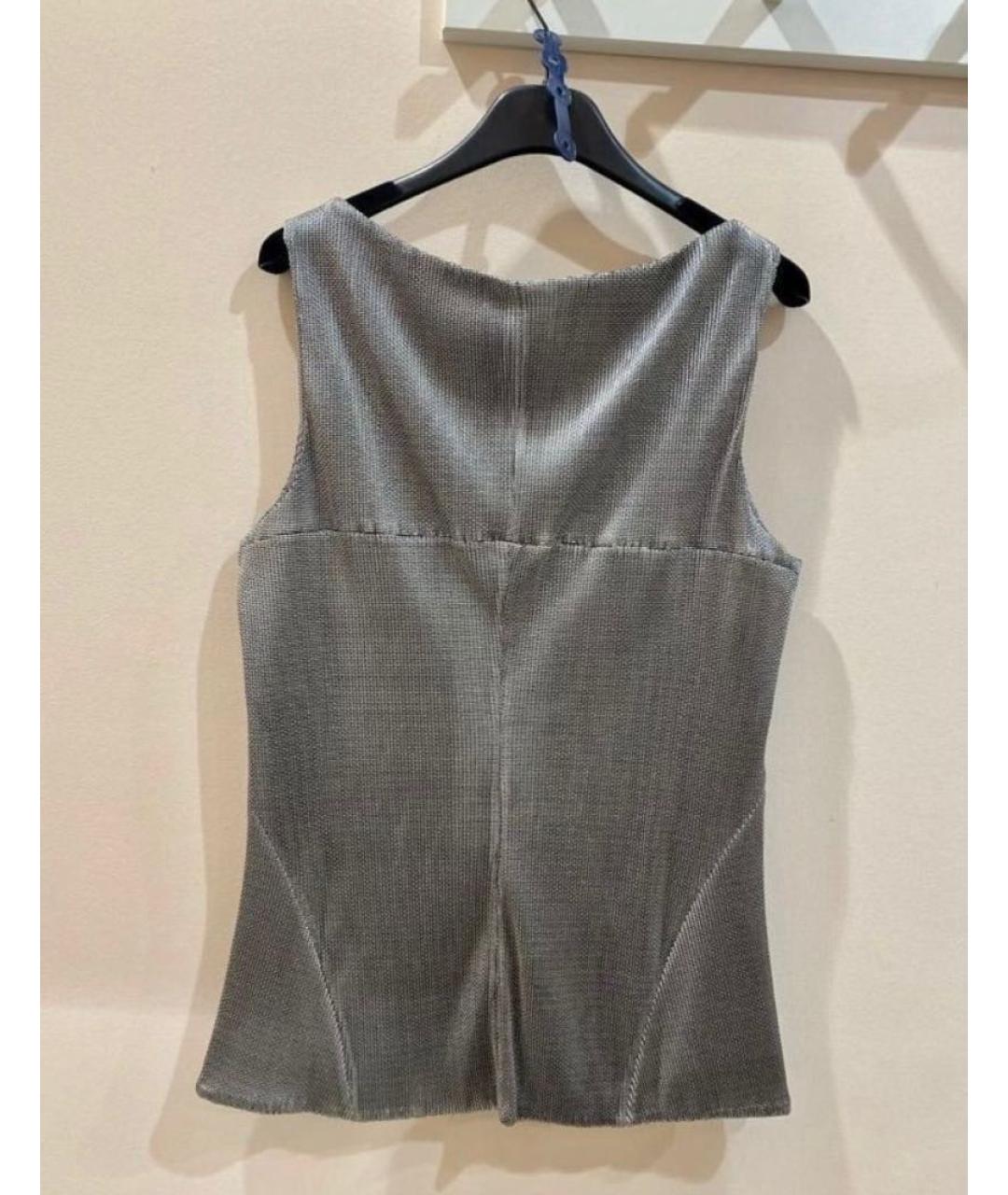 KARL LAGERFELD Серебрянный вискозный костюм с брюками, фото 3