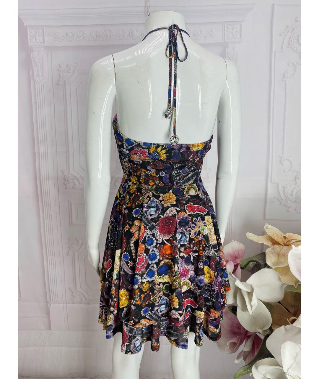 JOHN GALLIANO Мульти полиэстеровое платье, фото 6