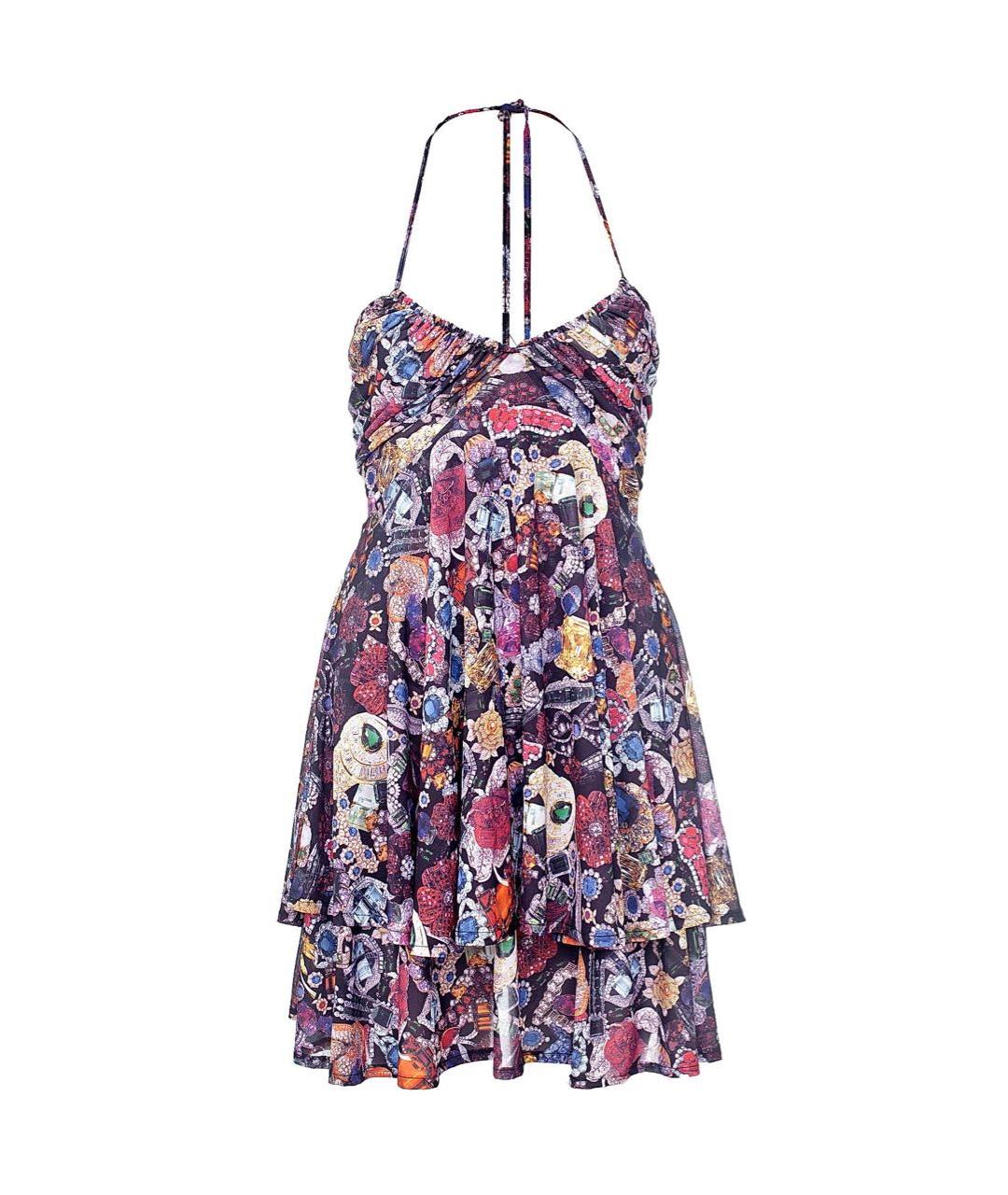 JOHN GALLIANO Мульти полиэстеровое платье, фото 9