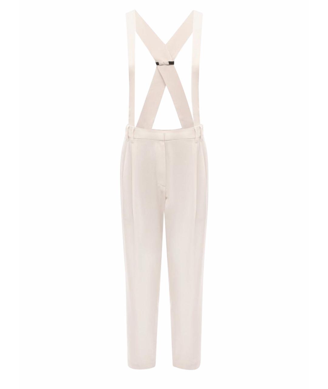 BRUNELLO CUCINELLI Бежевые прямые брюки, фото 1