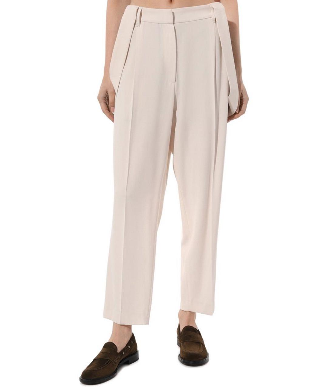 BRUNELLO CUCINELLI Бежевые прямые брюки, фото 6