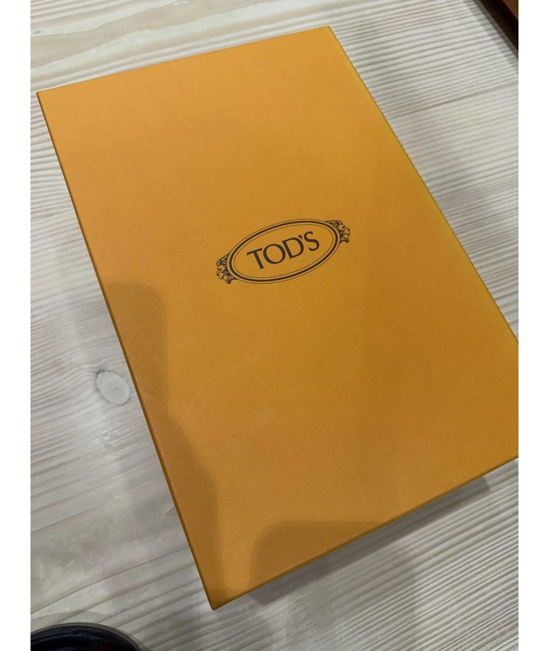 TOD'S Белые кожаные мокасины, фото 7