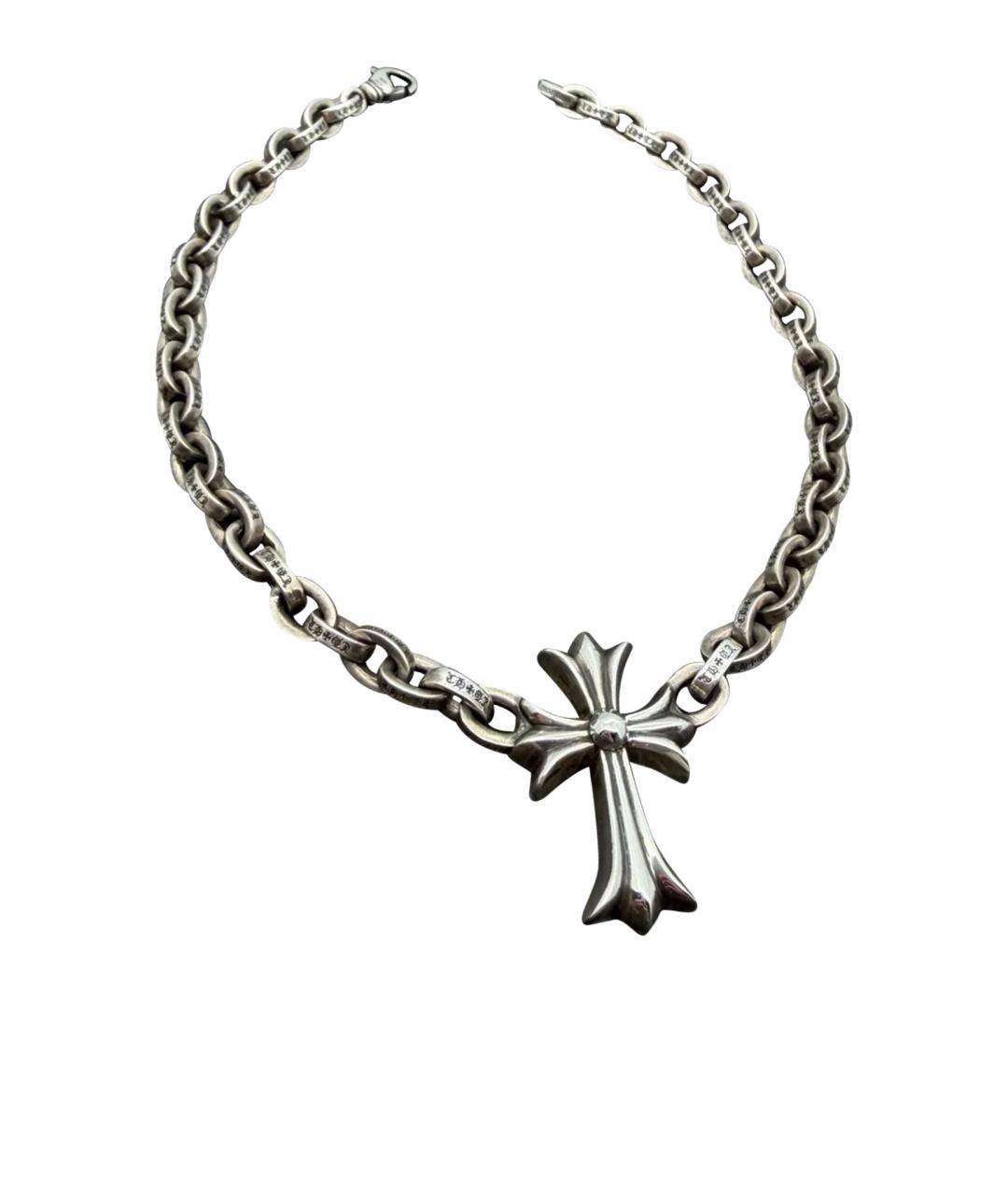 CHROME HEARTS Серебряное серебряное колье, фото 1