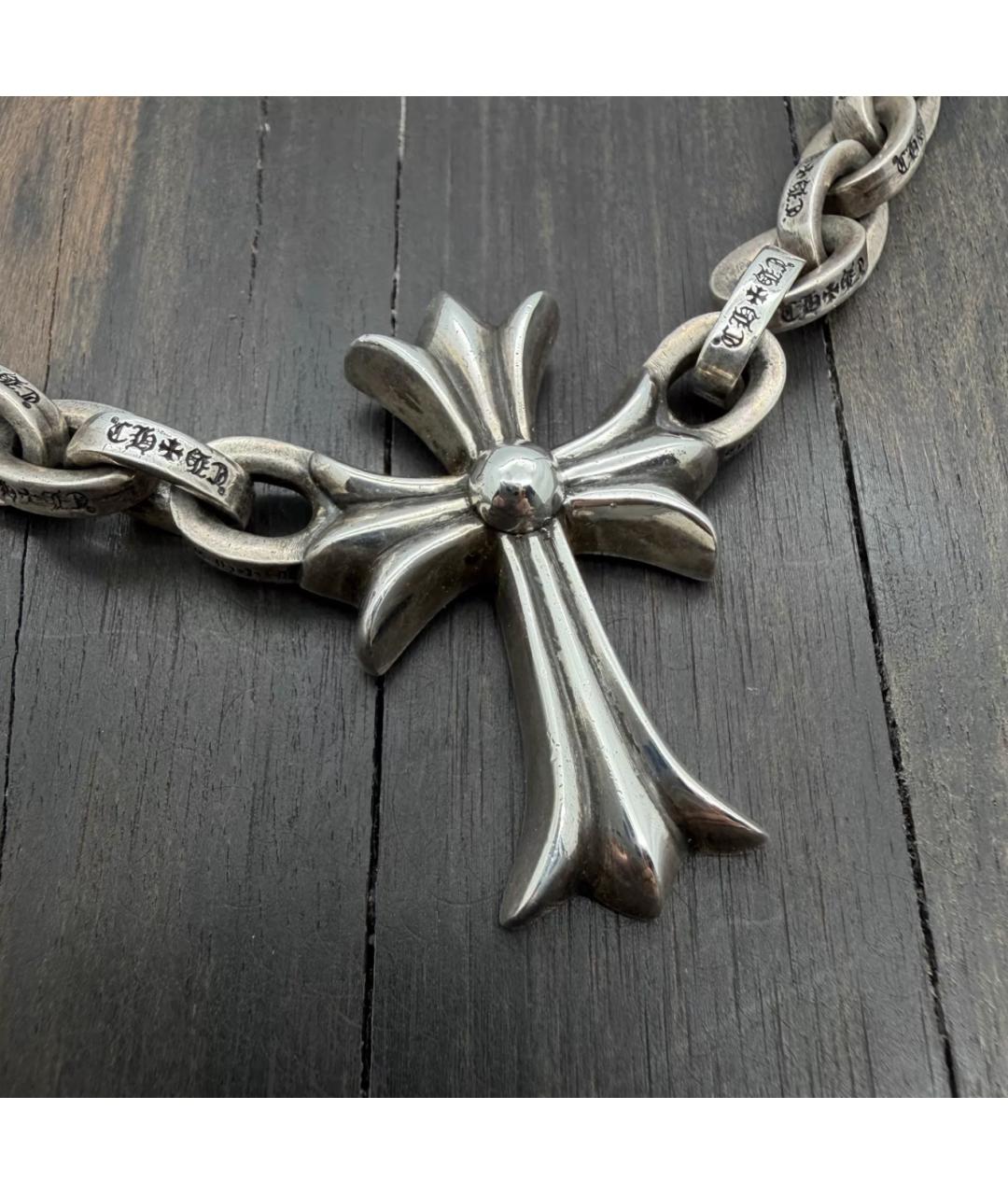 CHROME HEARTS Серебряное серебряное колье, фото 2