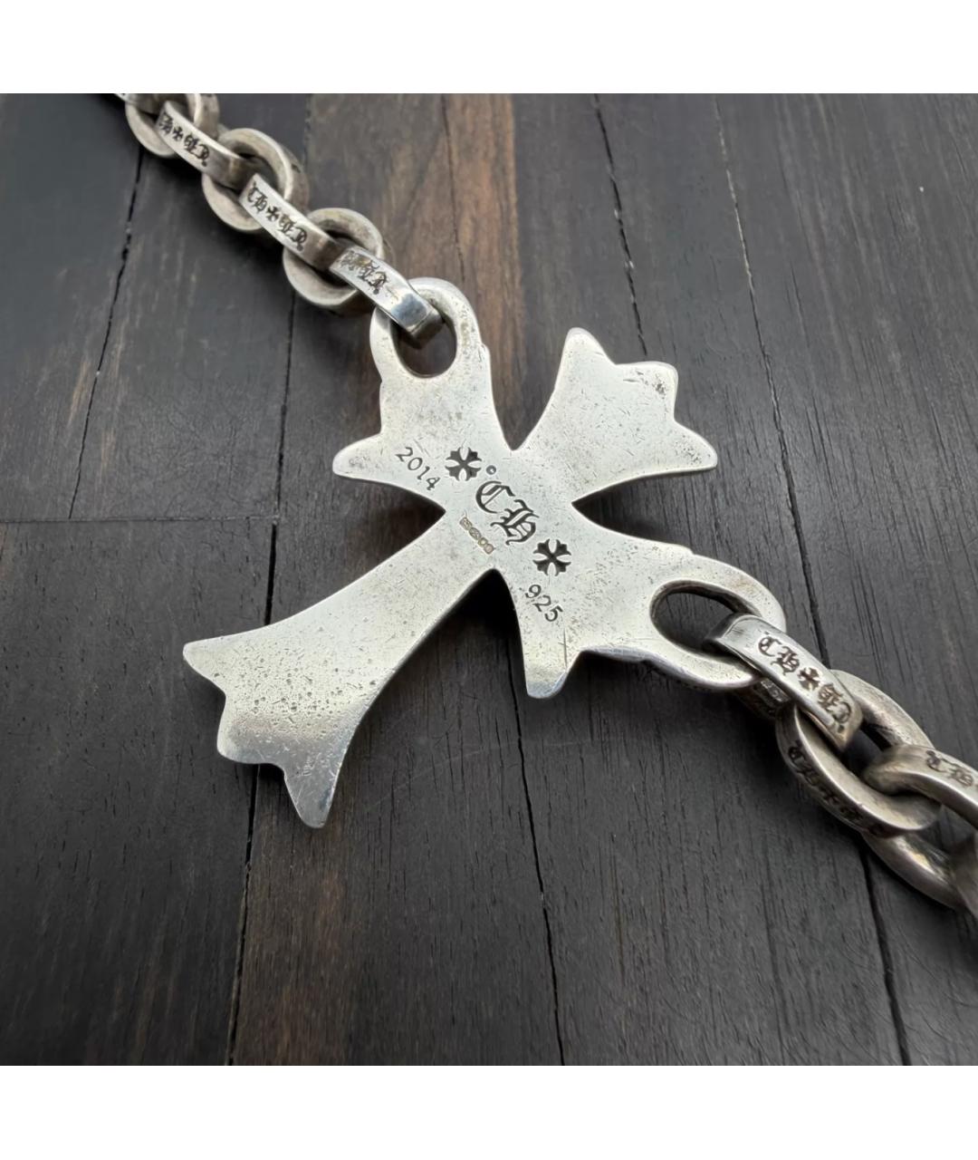 CHROME HEARTS Серебряное серебряное колье, фото 3