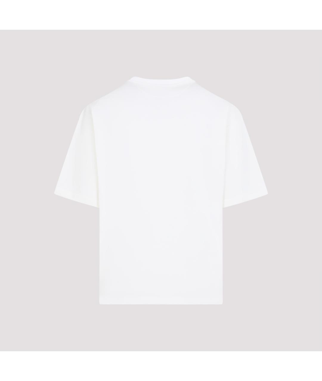 RALPH LAUREN PURPLE LABEL Белая хлопковая футболка, фото 2