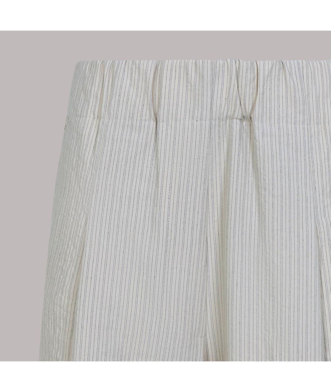 DRIES VAN NOTEN Бежевые хлопковые прямые брюки, фото 5