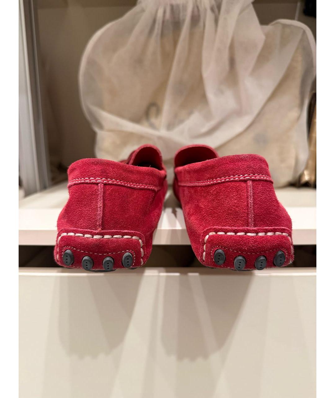 BILLIONAIRE Красные замшевые мокасины, фото 4