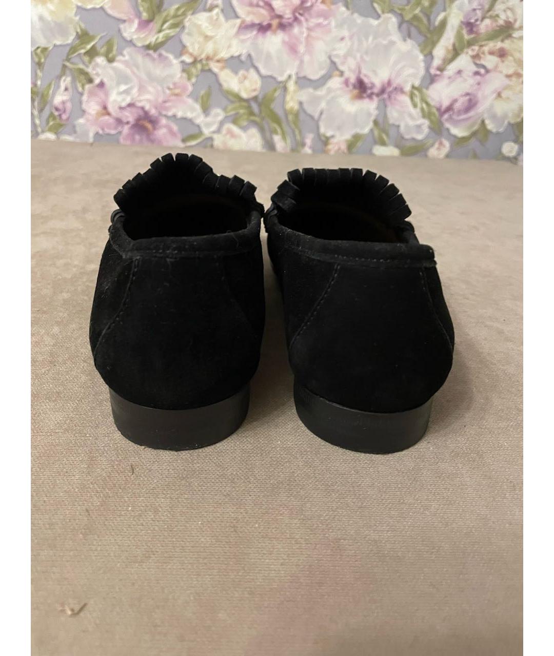 GUCCI Черные замшевые лоферы, фото 4