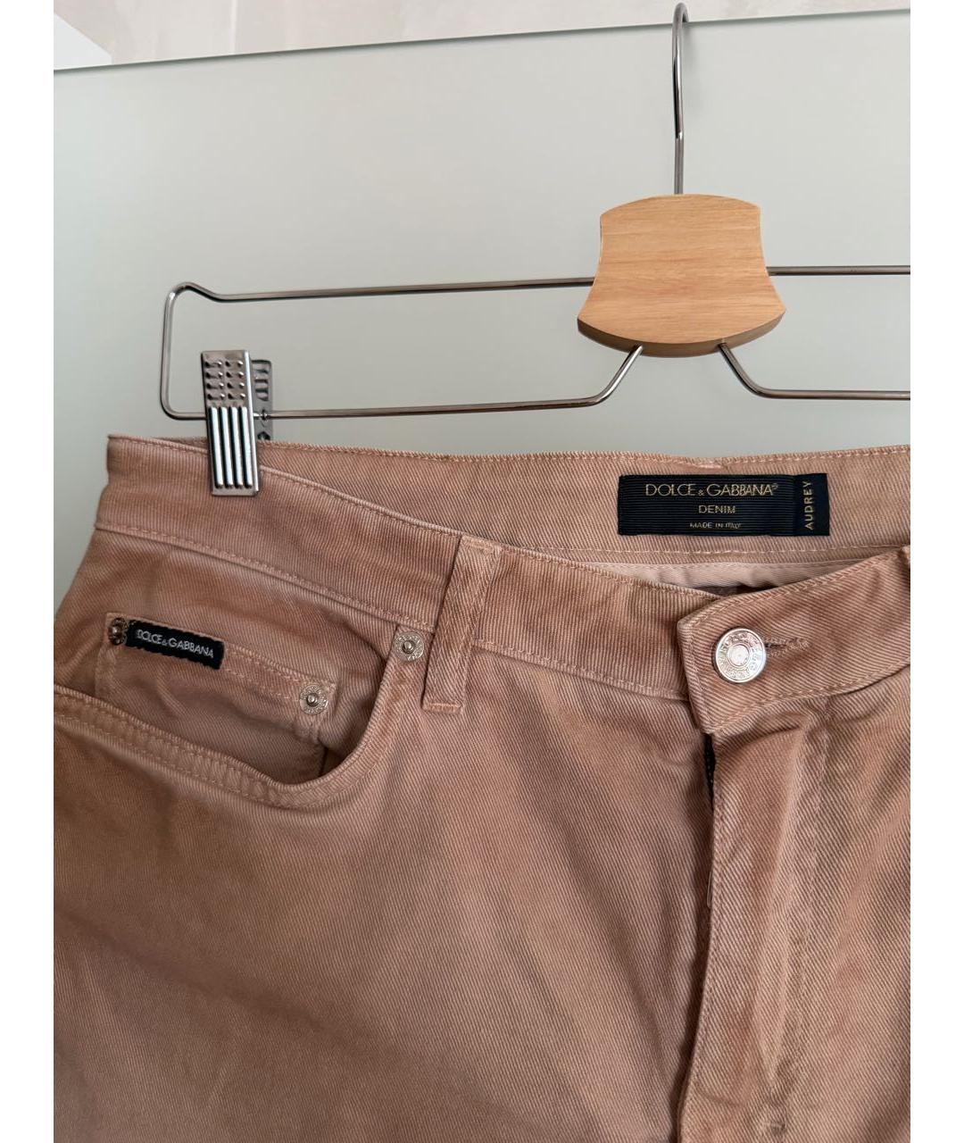 DOLCE&GABBANA Коричневые деним шорты, фото 3