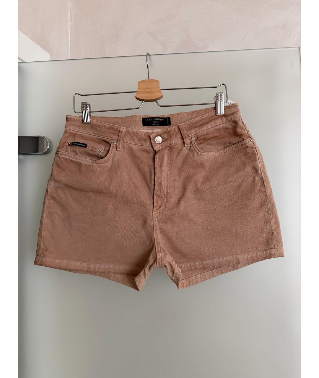 DOLCE&GABBANA Коричневые деним шорты, фото 7