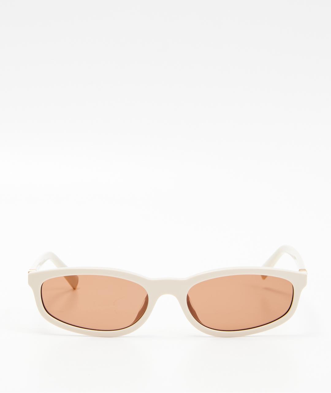 MIU MIU Бежевые пластиковые солнцезащитные очки, фото 6