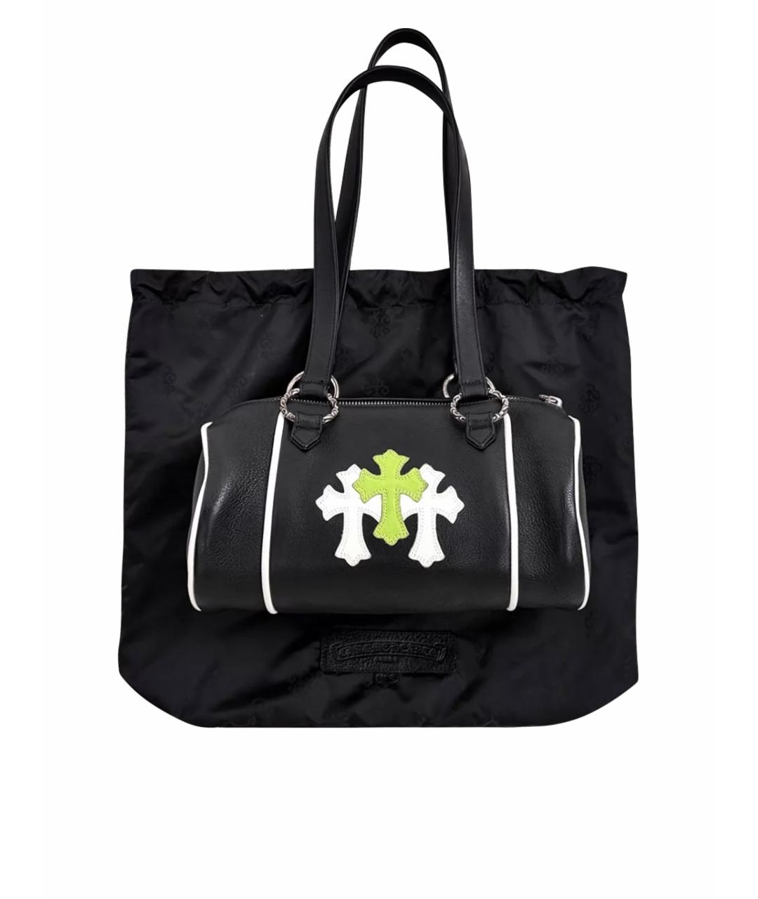 CHROME HEARTS Черная сумка с короткими ручками, фото 1