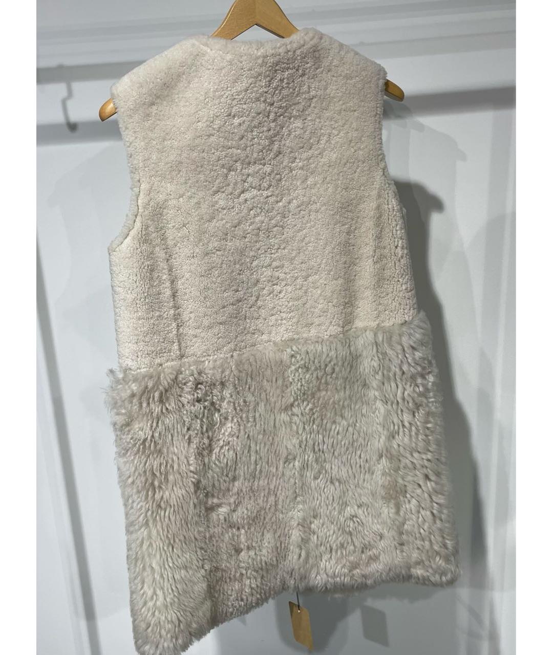 BOGNER Бежевый меховой жилет, фото 3