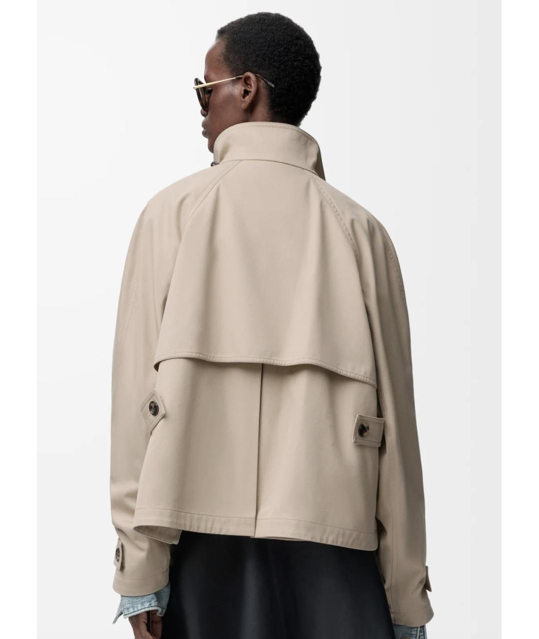 LOEWE Бежевая хлопковая куртка, фото 4