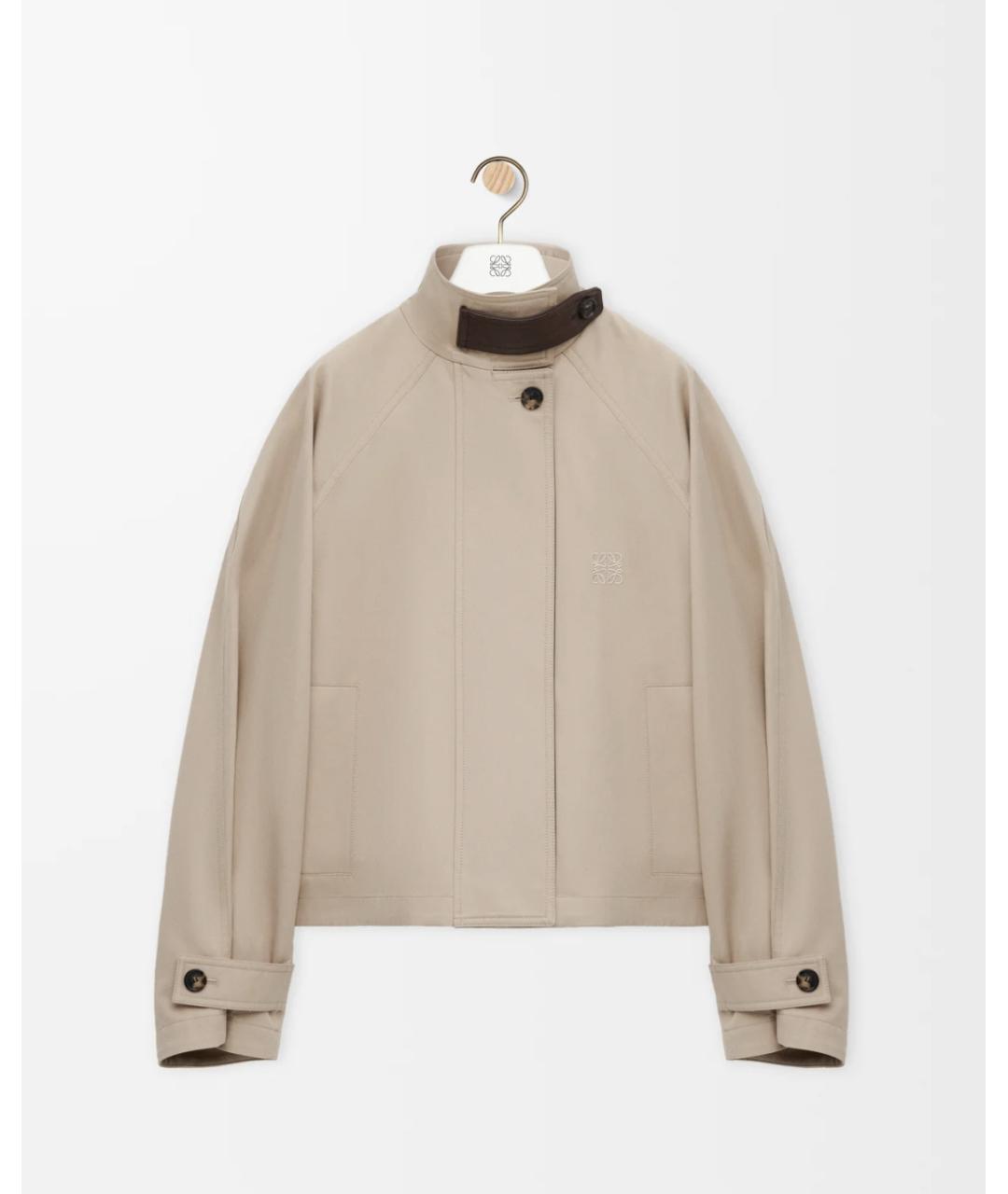LOEWE Бежевая хлопковая куртка, фото 5
