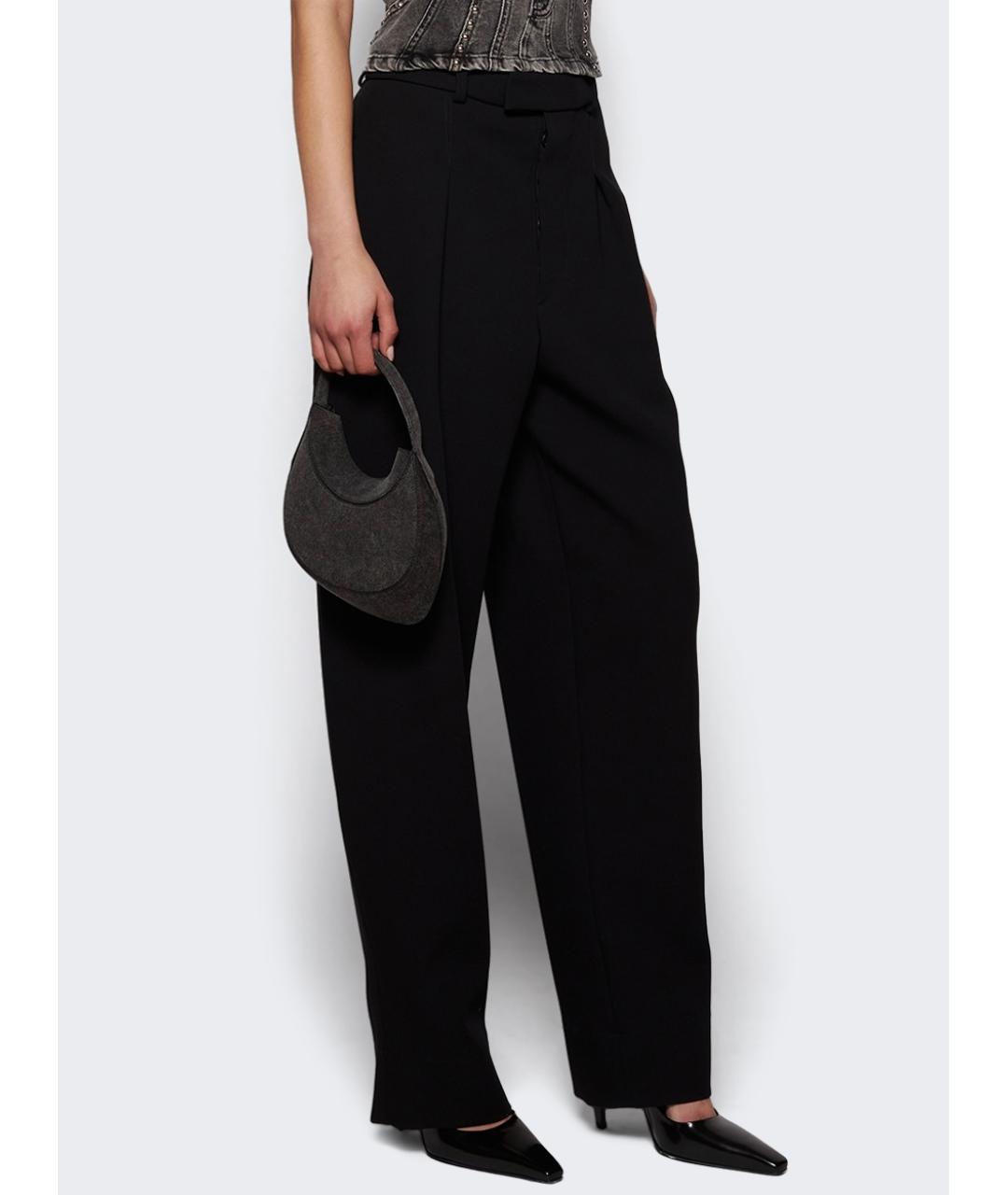 MUGLER Антрацитовая тканевая сумка с короткими ручками, фото 7